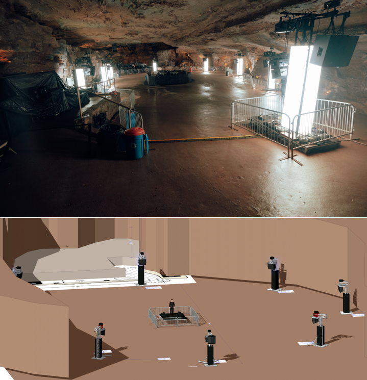 The Audiosphere surround sound system at The Caverns and Red Rocks — Photo: AKA Event Productions / Helm Productions